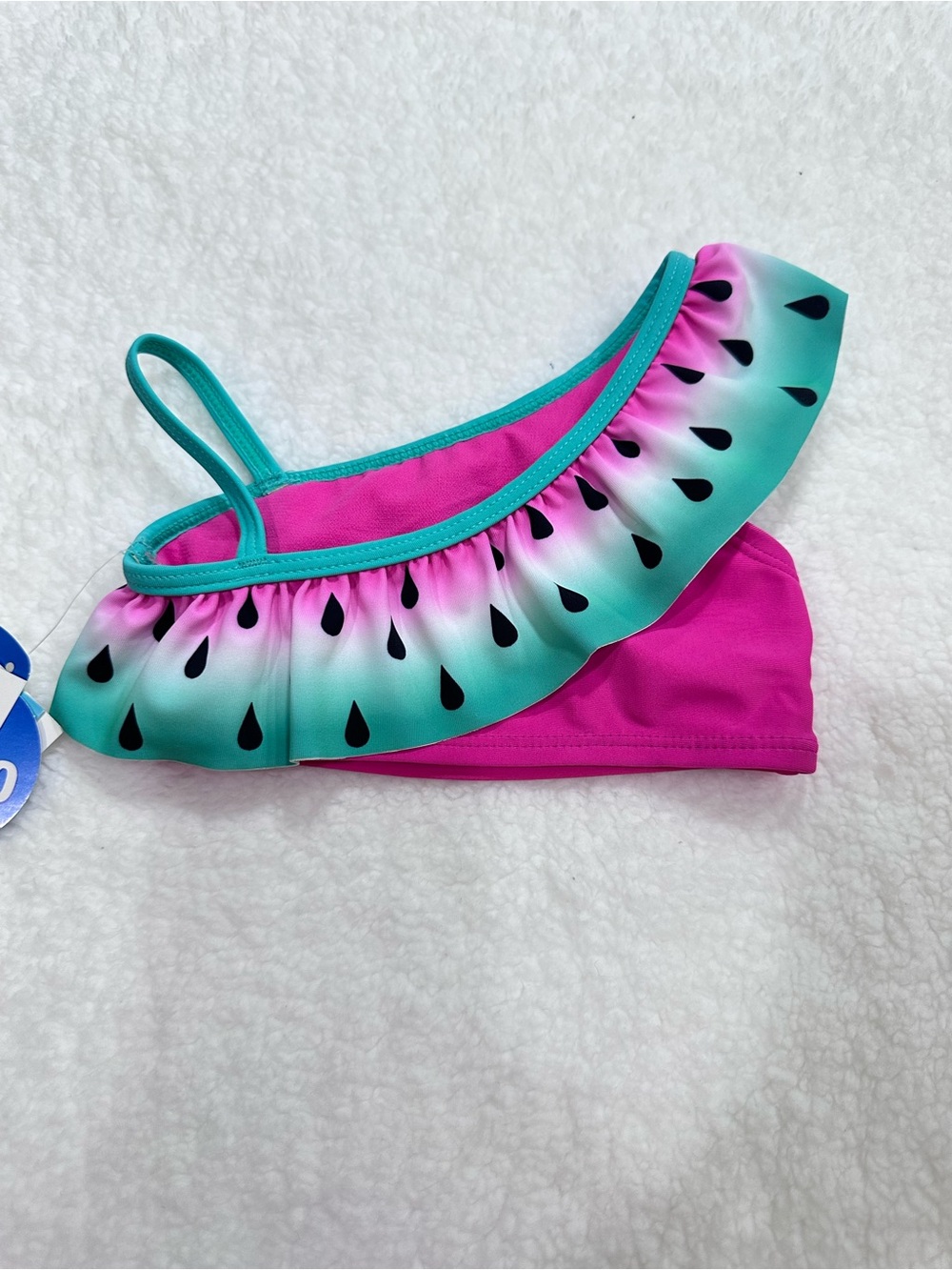 Girl’s Watermelon Ruffle Bikini - Picture 4 of 10